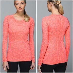 Lululemon Run: Swiftly Tech Long Sleeve Pink Sz 6
